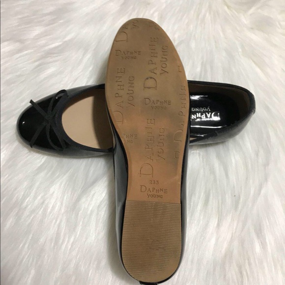 Black patent leather ballerina flats - Picture 3 of 3